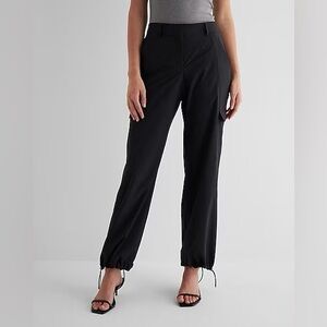 NWT Express High Waisted Convertible Hem Cargo Trouser Pant 6R